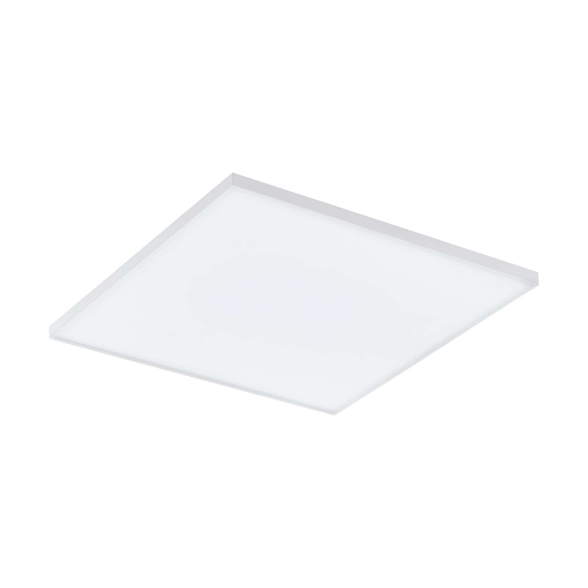 eglo connect turcona z smart square white led ceiling flush 45cm