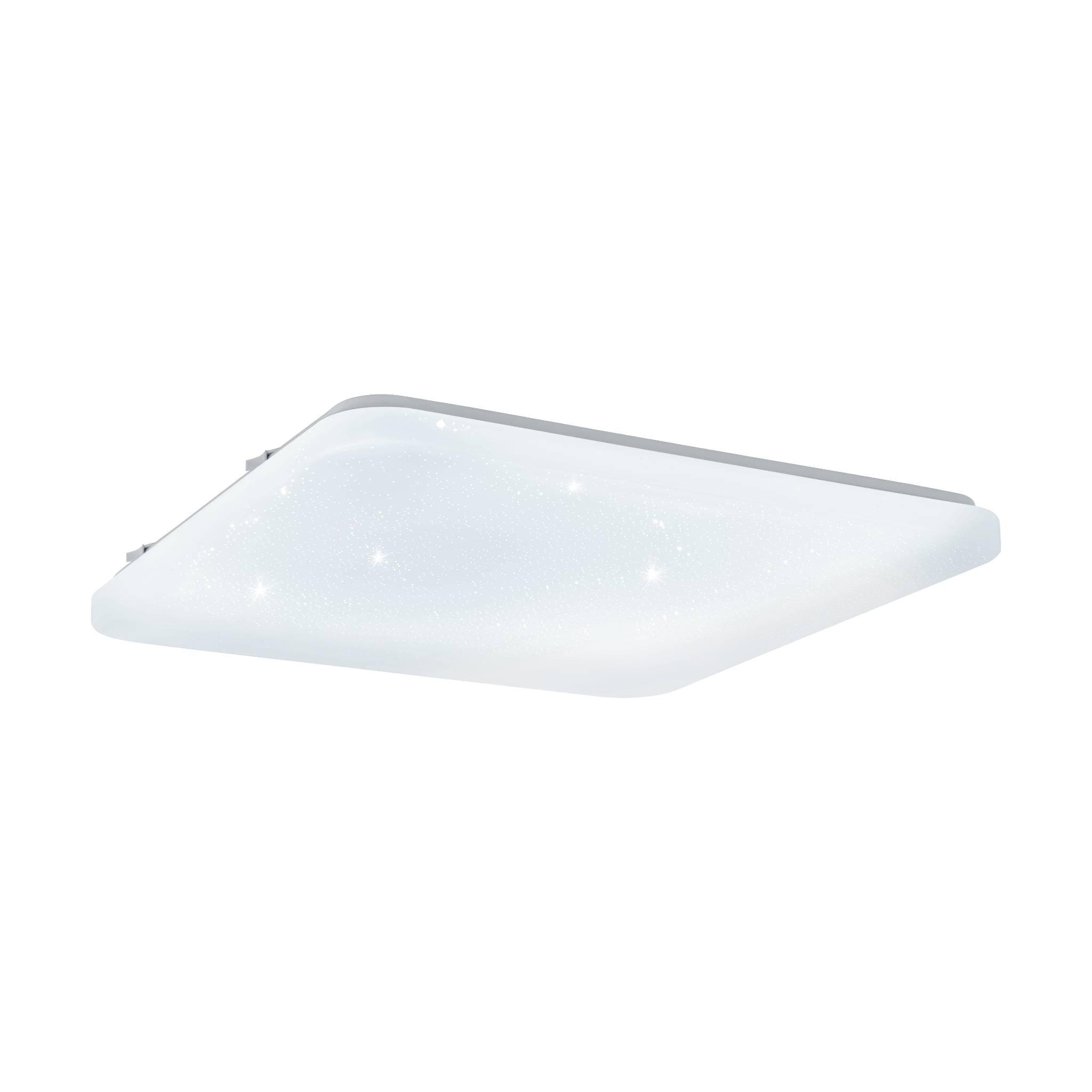 eglo frania s led square flush ceiling light 53cm living room image