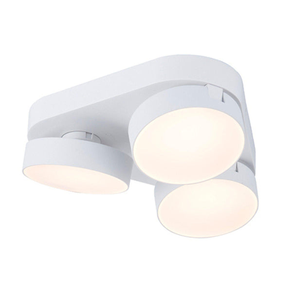 Lutec Stanos LED 3 Lamp Flush White Ceiling Light 8600504446