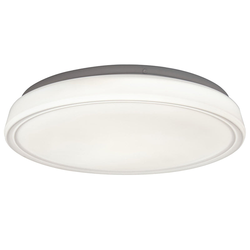 Lutec Virtuo LED Flush Ceiling Light In White - 57cm