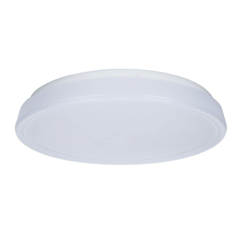 Lutec Virtuo LED Flush Ceiling Light In White - 57cm