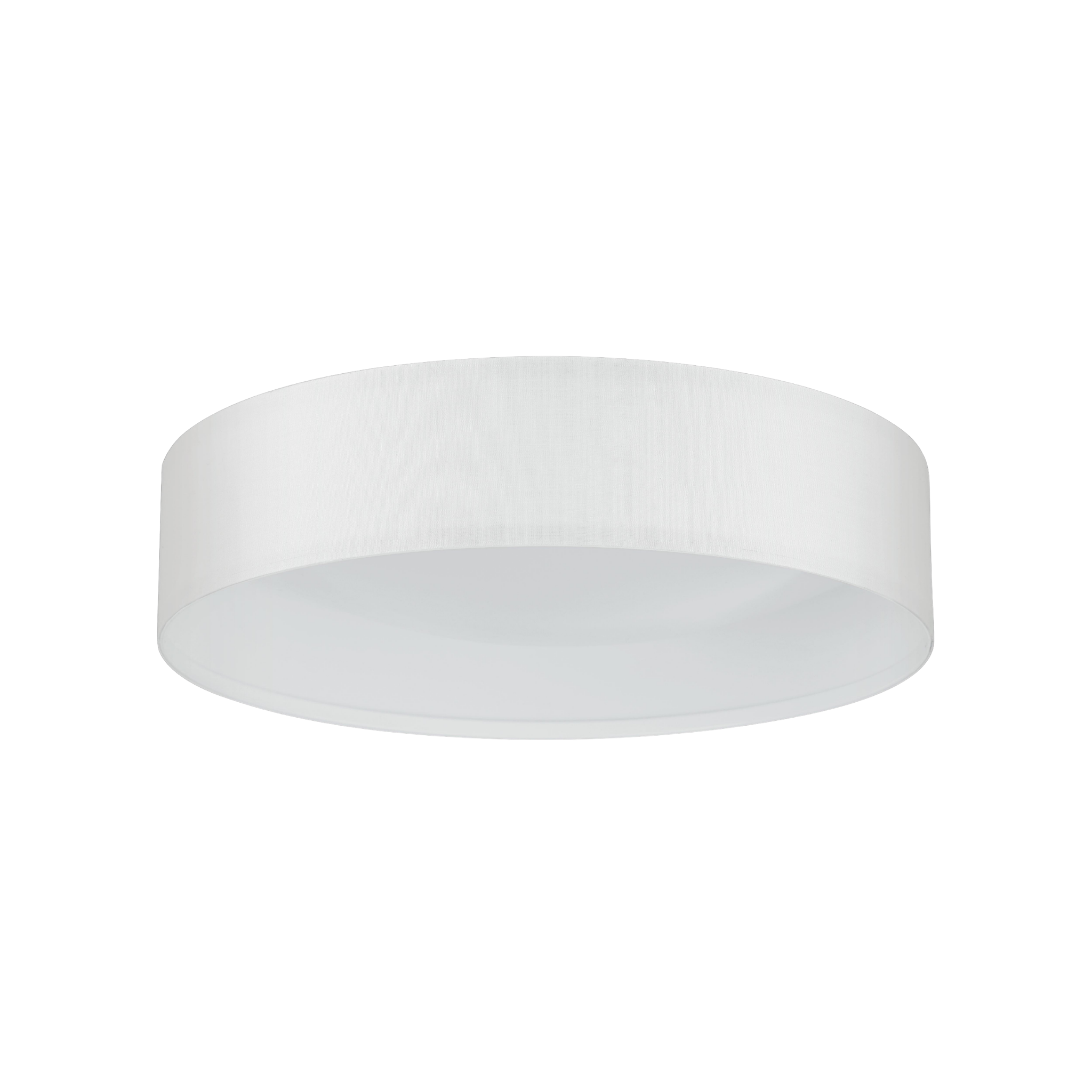 Eglo Pasteri Flush White Drum Ceiling Shade — close-up detail