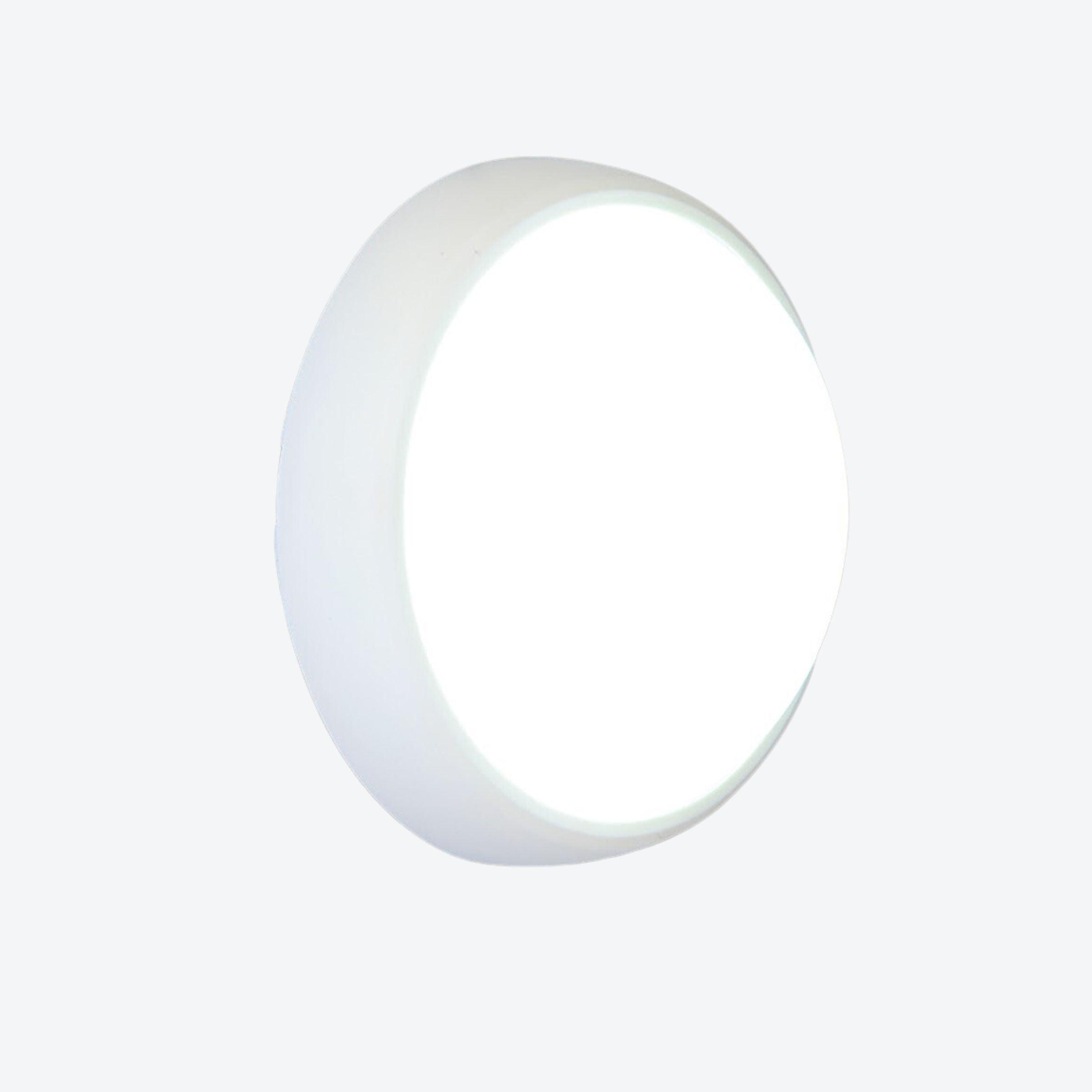 Lutec Slimline IP54 LED Wall or Ceiling Light In White-OPEN-BOX