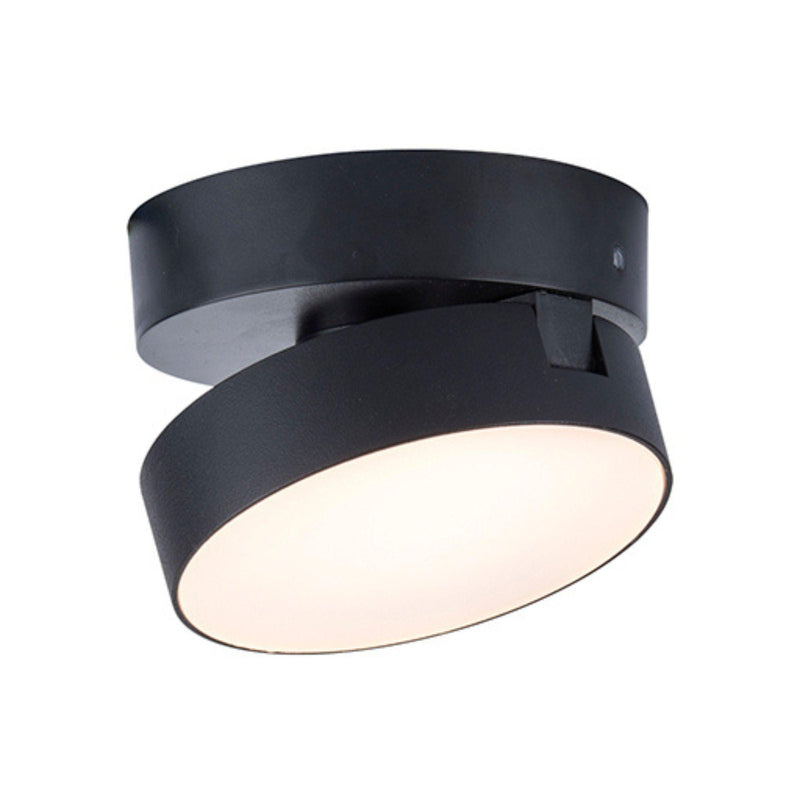 Lutec Stanos Integrated LED Wall or Flush Ceiling Light - Black