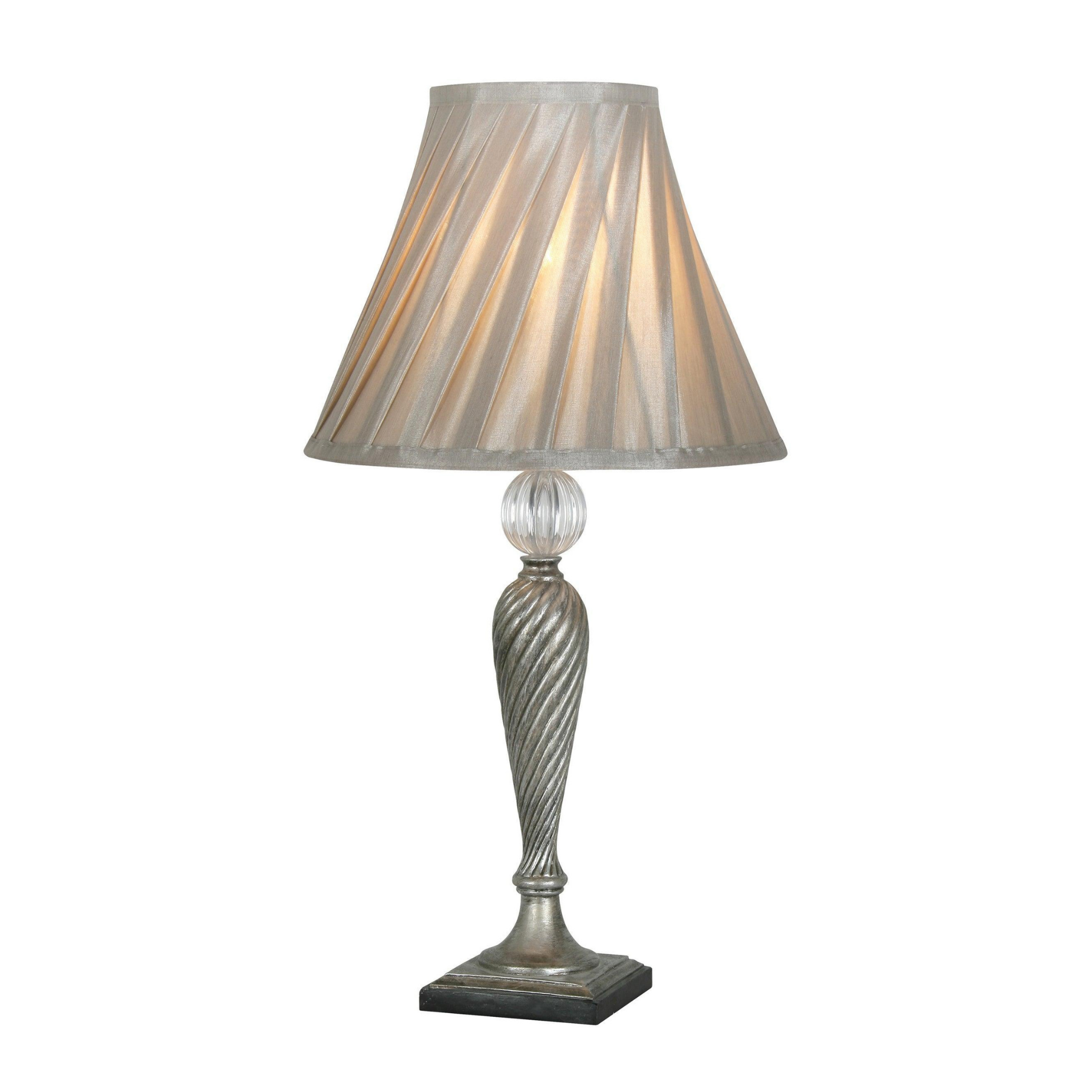 Oaks Lighting Lastur Soft Grey Table Light