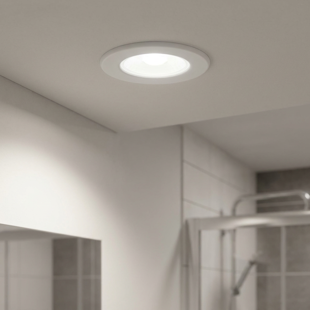 ShieldECO 800 Cool White Recessed Ceiling Light IP65 8. by Saxby Lighting — suits kitchens, living rooms & bedrooms