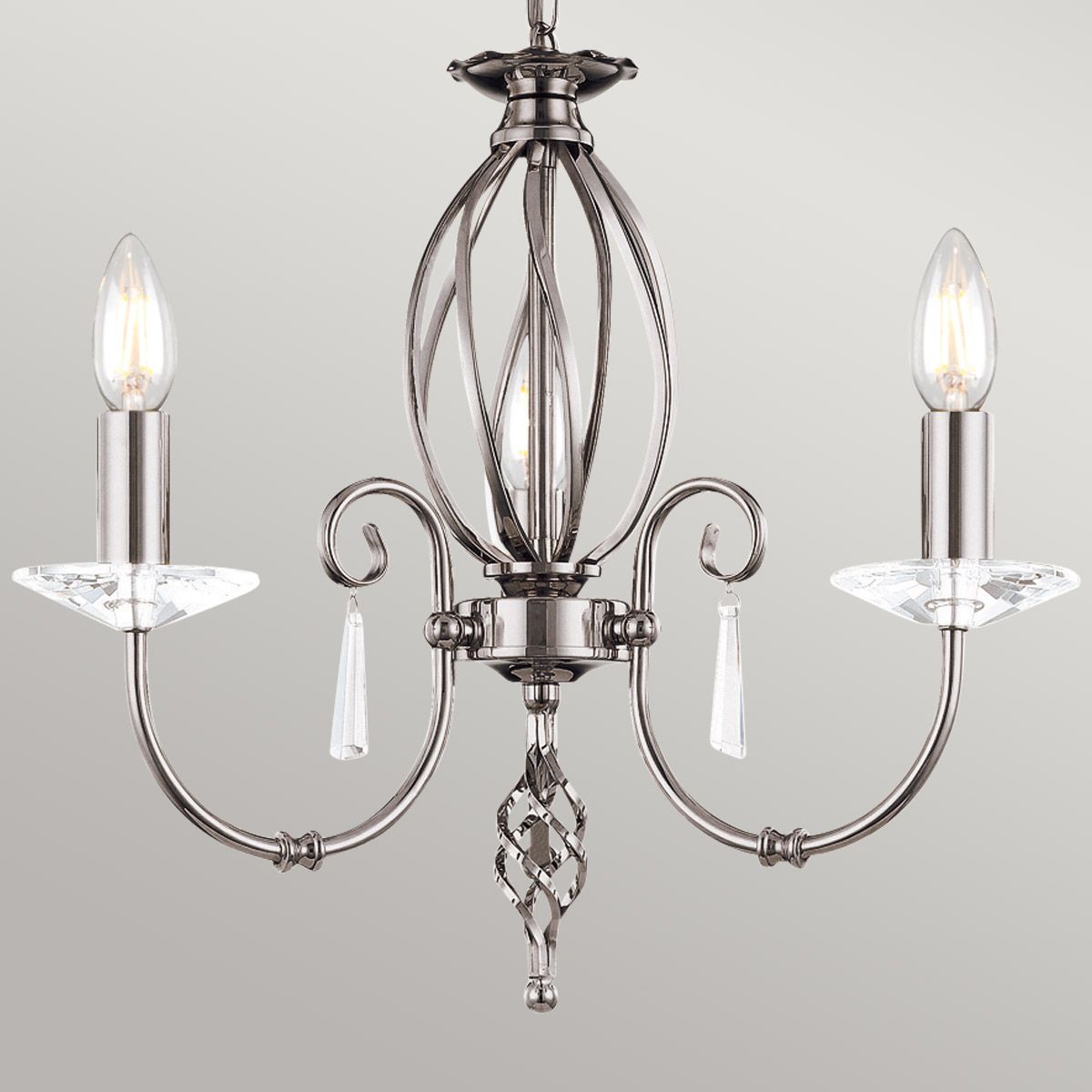 Aegean 5 Light Polished Nickel Chandelier
