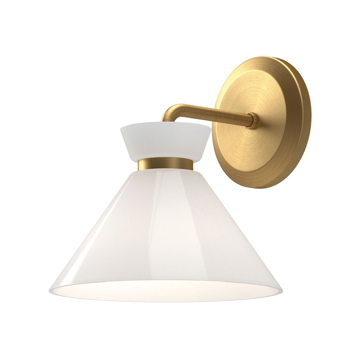 Alora Mood Halston Gold Wall Light ALM-HALSTON-1WB-GD by Alora Mood