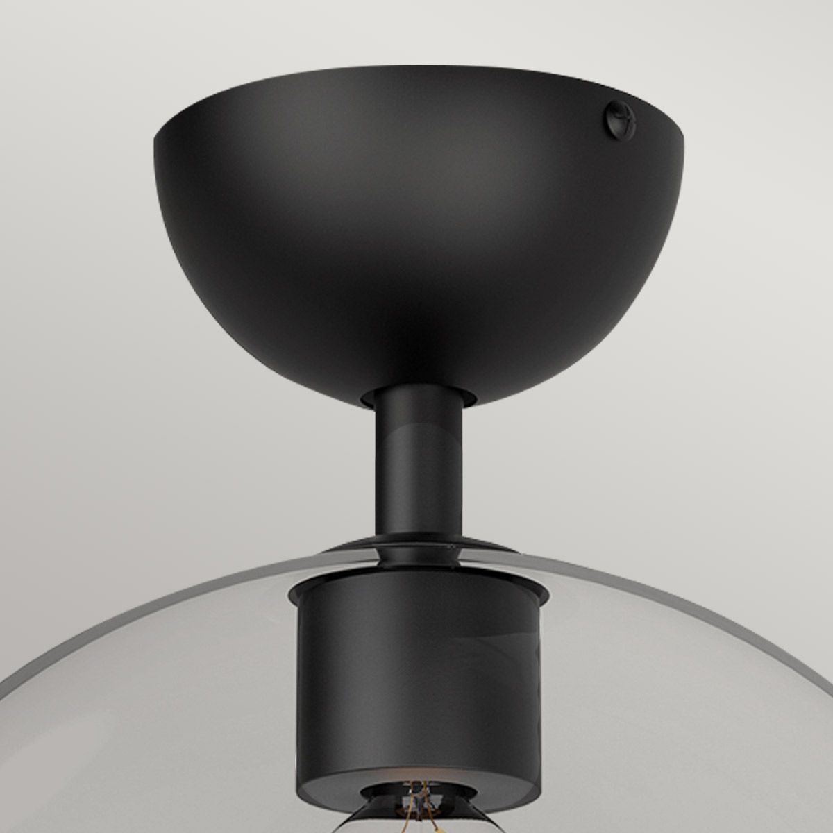 Alora Mood Jude Black Semi Flush Ceiling Light