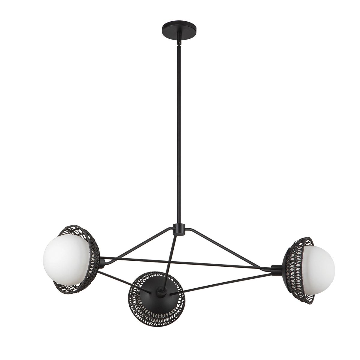 Alora Mood Perth 3 Light Black Chandelier