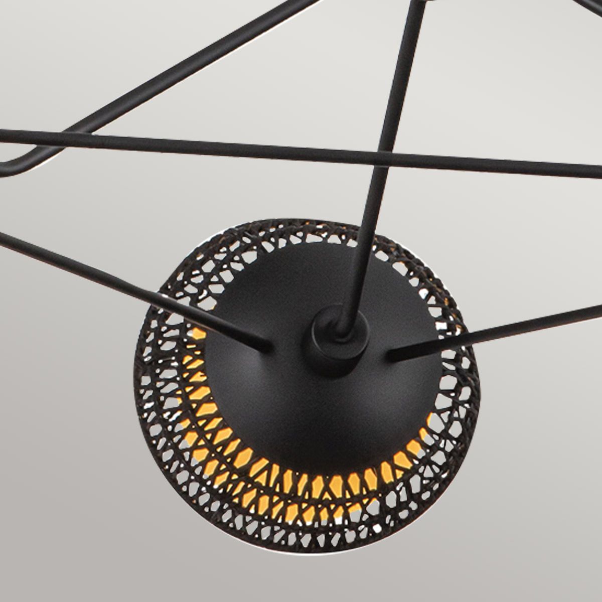 Alora Mood Perth 3 Light Black Chandelier