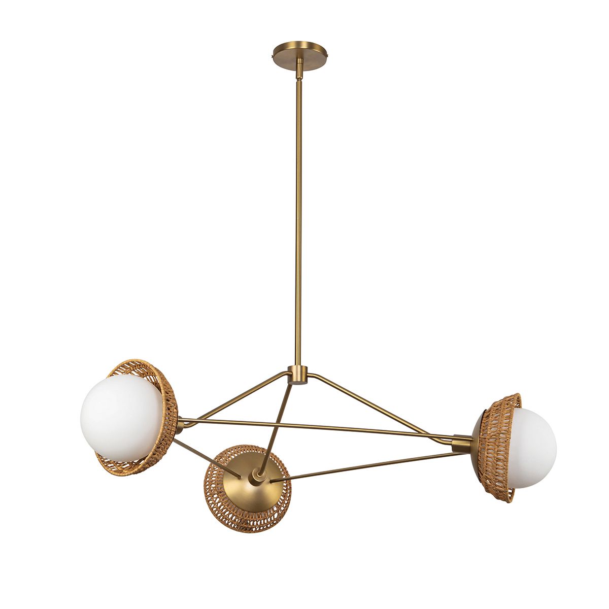 Alora Mood Perth 3 Light Gold Chandelier