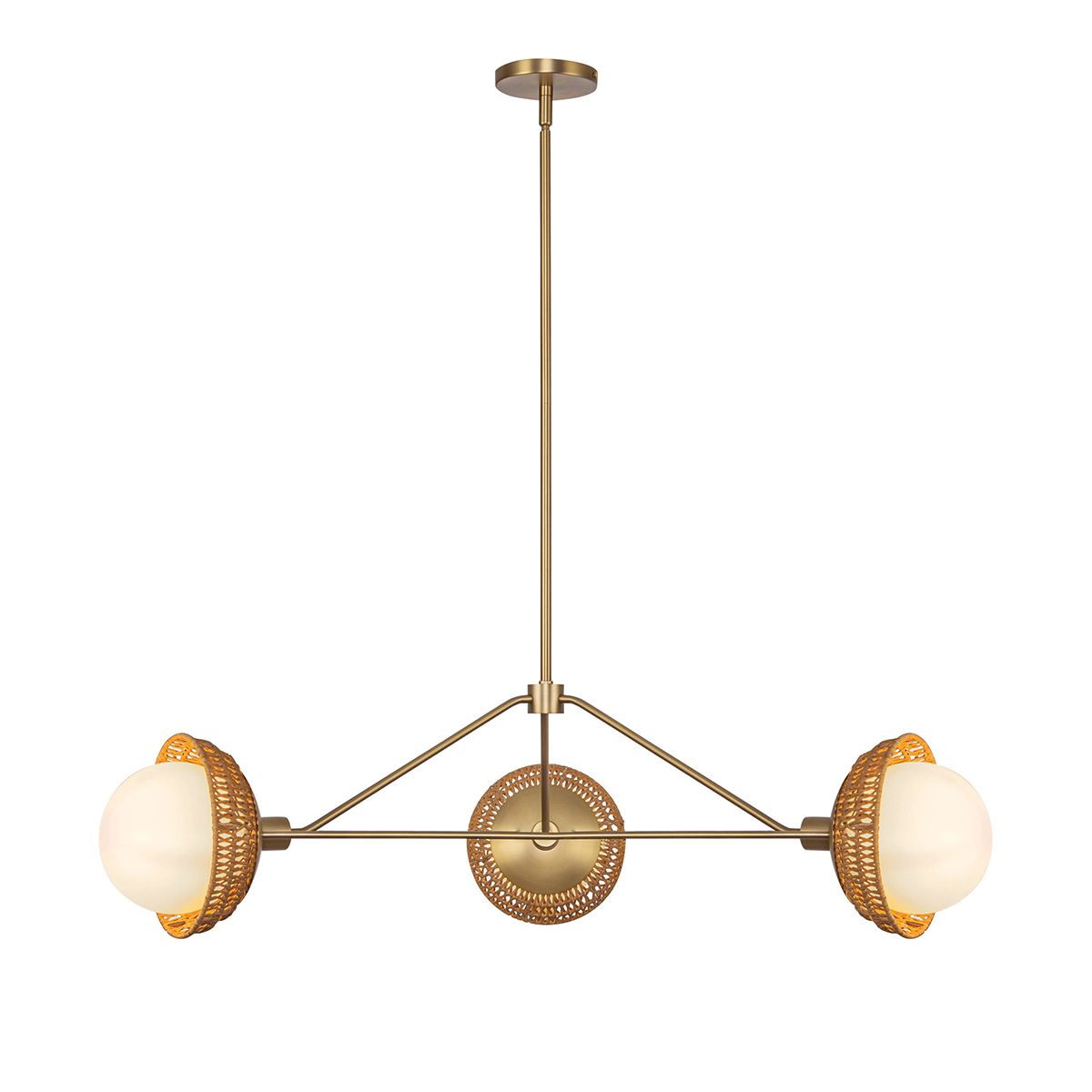 Alora Mood Perth 3 Light Gold Chandelier