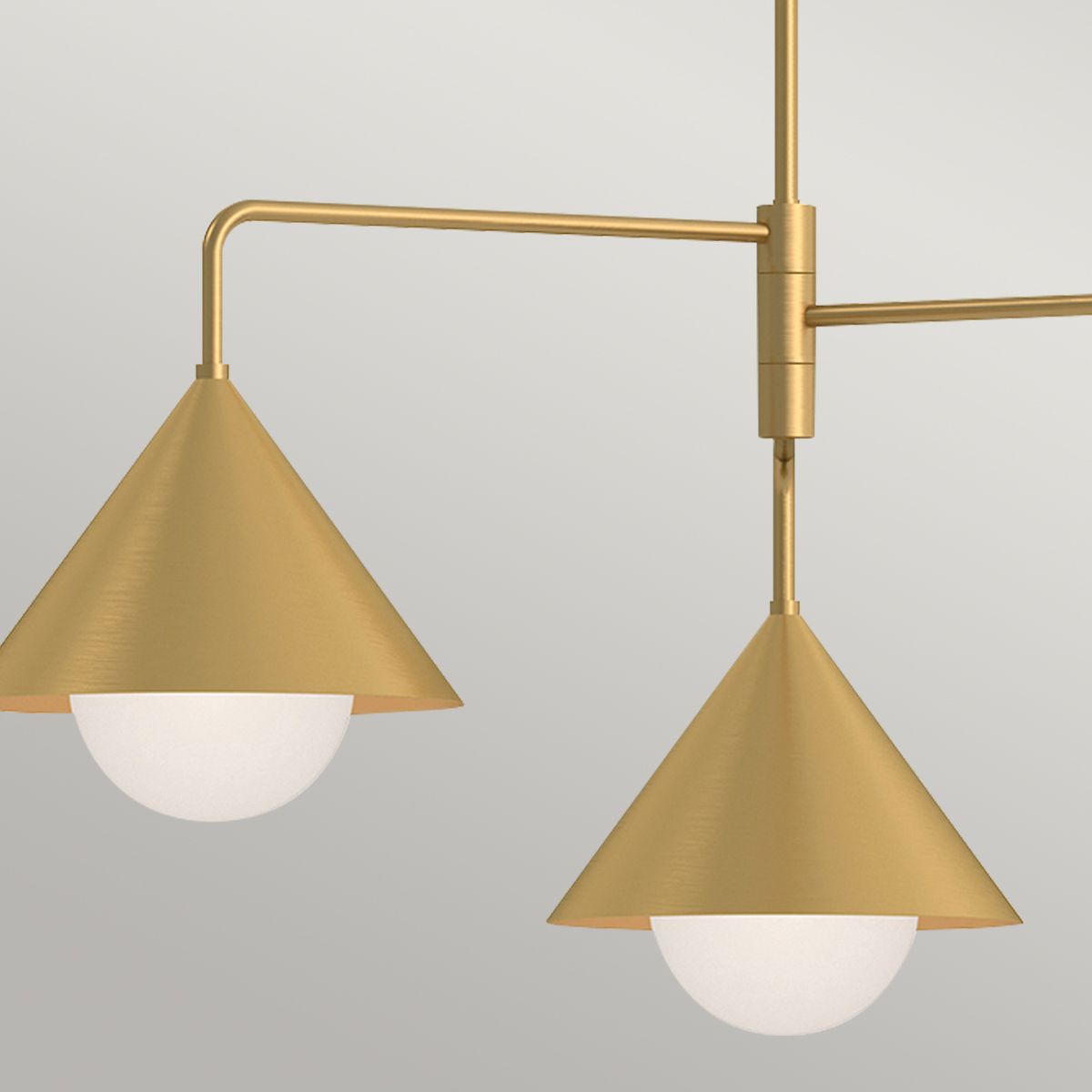 Alora Mood Remyck 3 Light Gold Chandelier