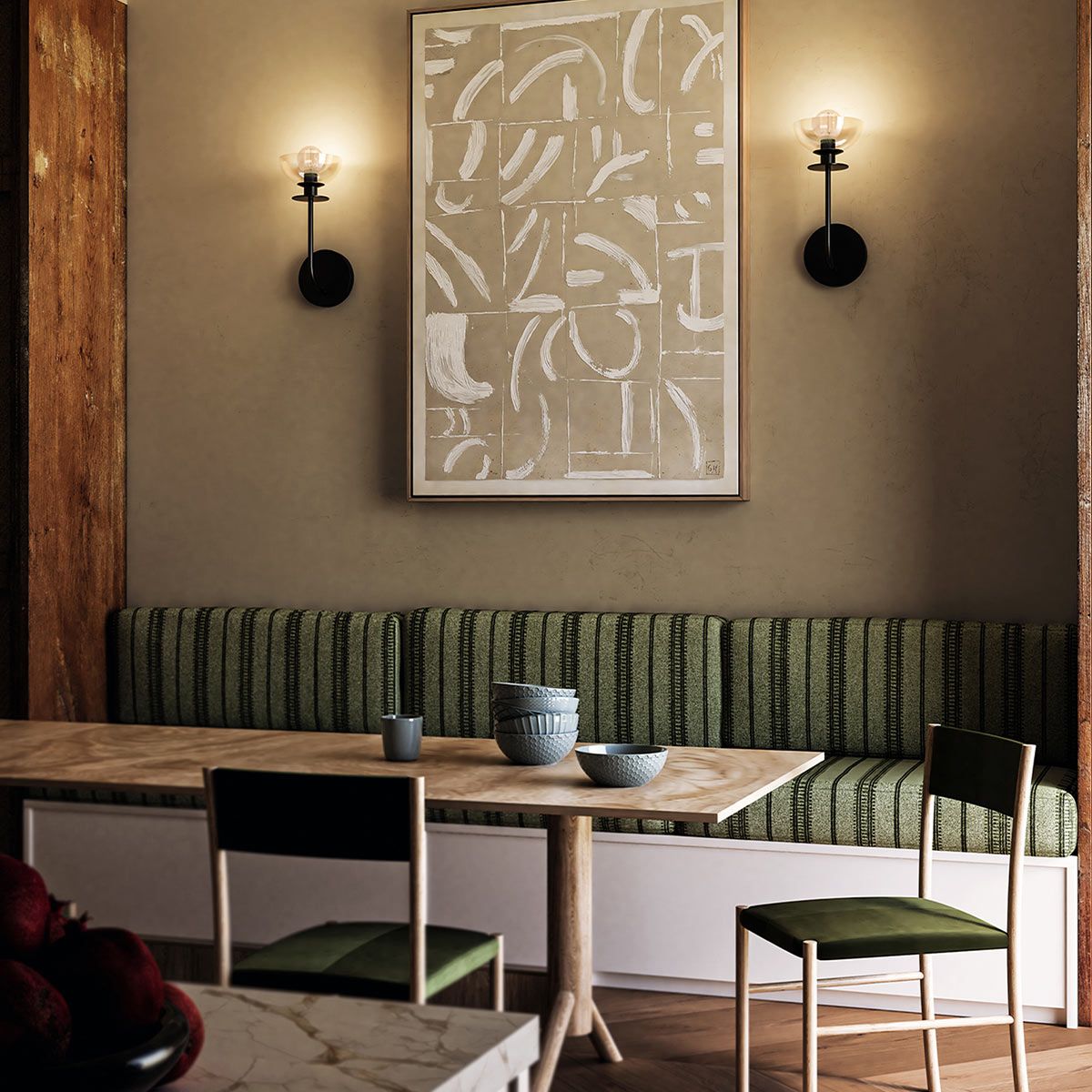 Alora Mood Sylvia Black Wall Light-clearance