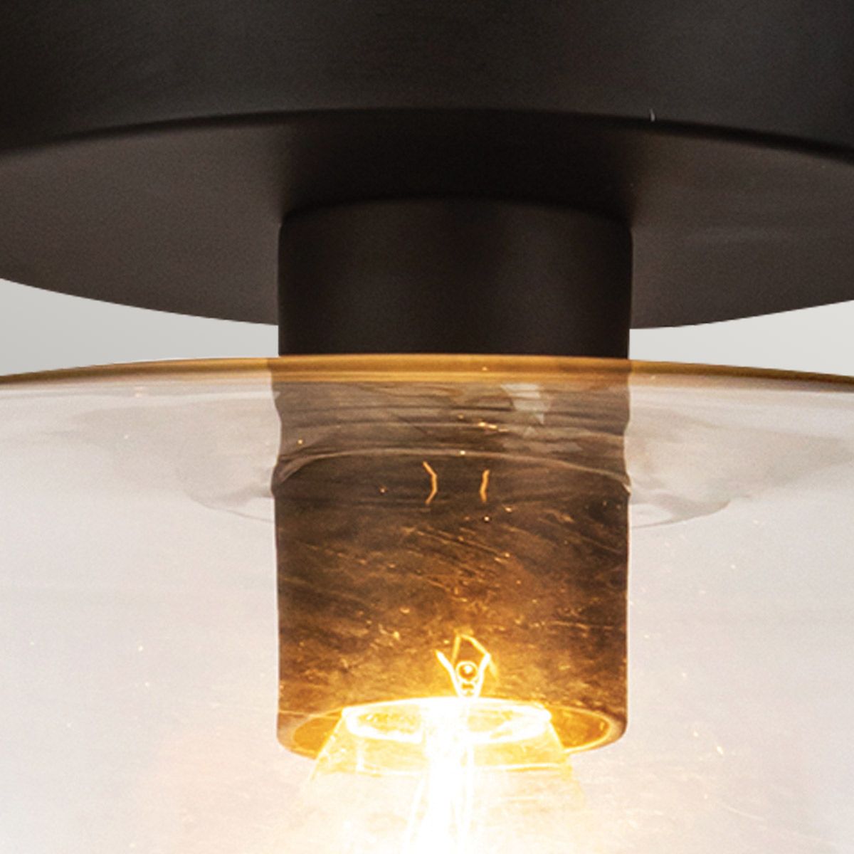 Alora Mood Sylvia Black Semi Flush Ceiling Light