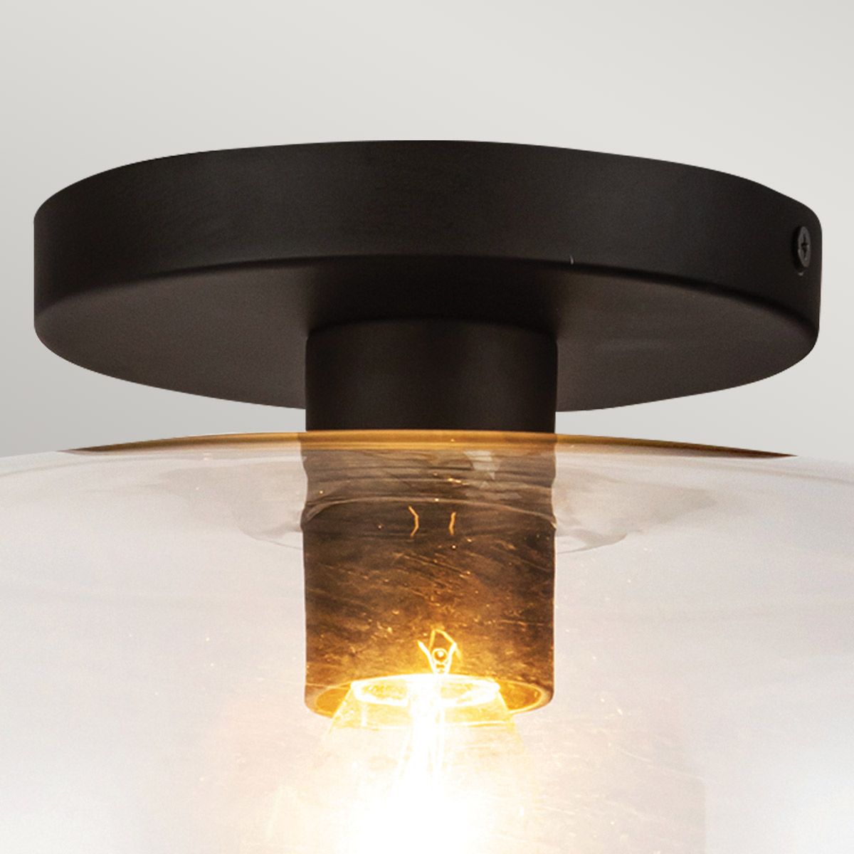 Alora Mood Sylvia Black Semi Flush Ceiling Light