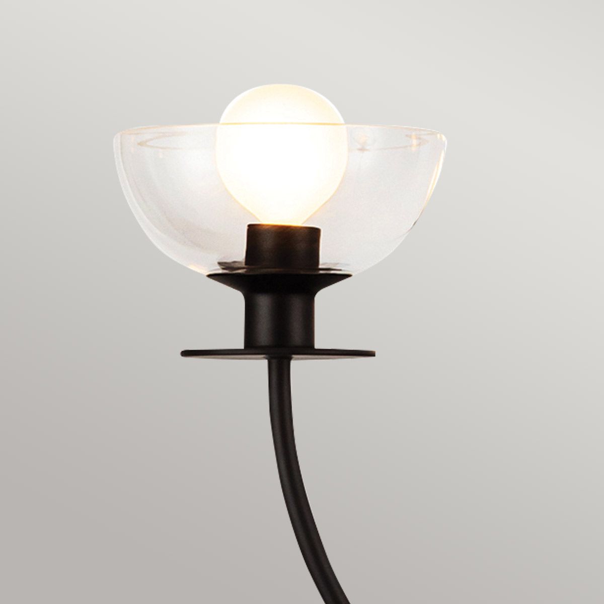 Alora Mood Sylvia 4 Light Black Chandelier