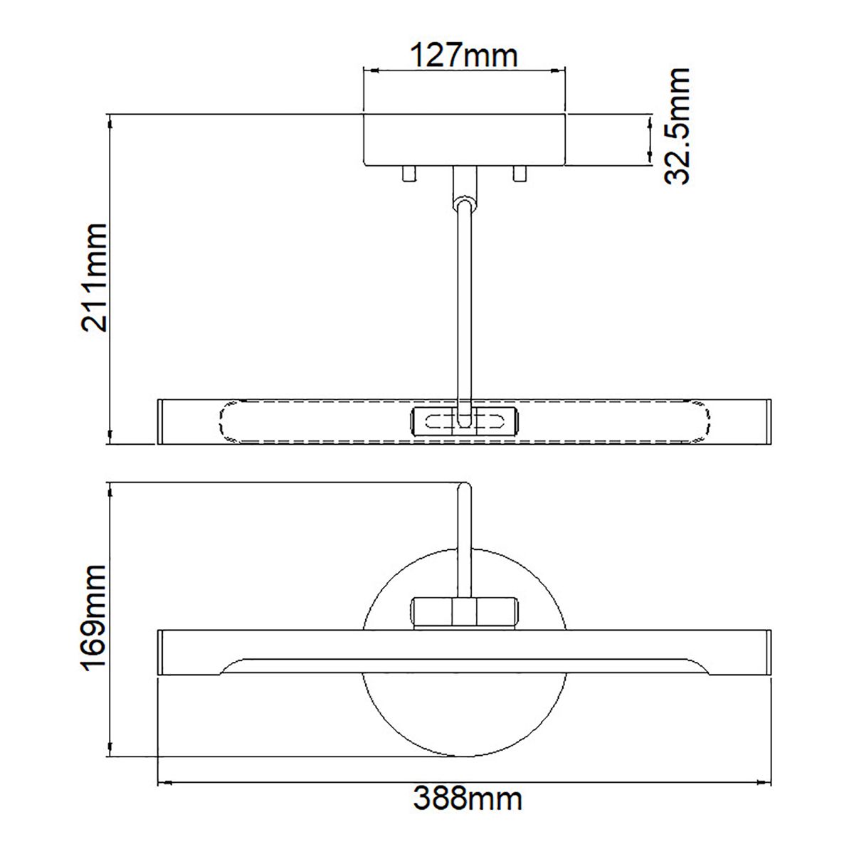 Alton 1 Light Small LED Brushed Nickel Picture Light