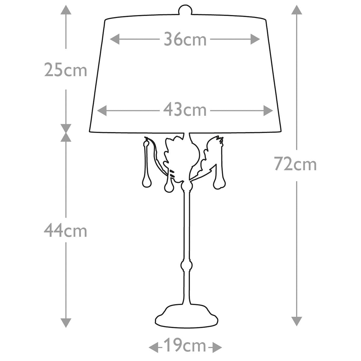 Amarilli 1 Light Bronze Table Lamp-warehouse-180926