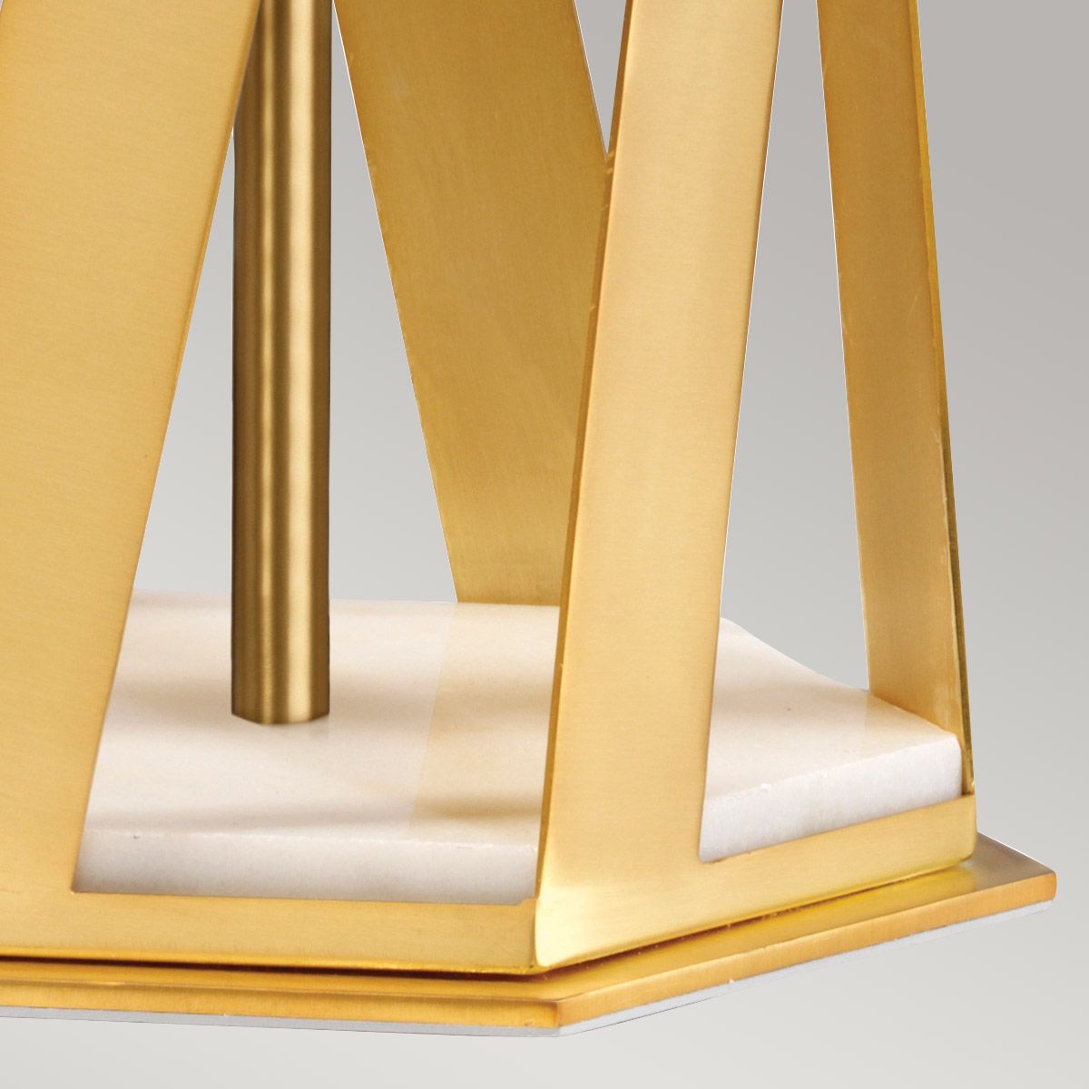 Apollo 1 Light Brushed Brass Table Lamp