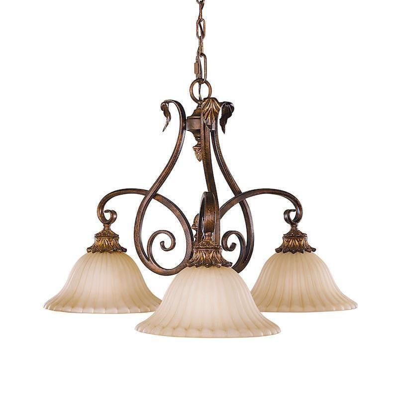 Feiss Sonoma Valley Tortoise Shell 3 Light Chandelier-warehouse-clearance-020426