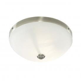 Searchlight Windsor Antique Brass Flush Ceiling Light-OB-180926