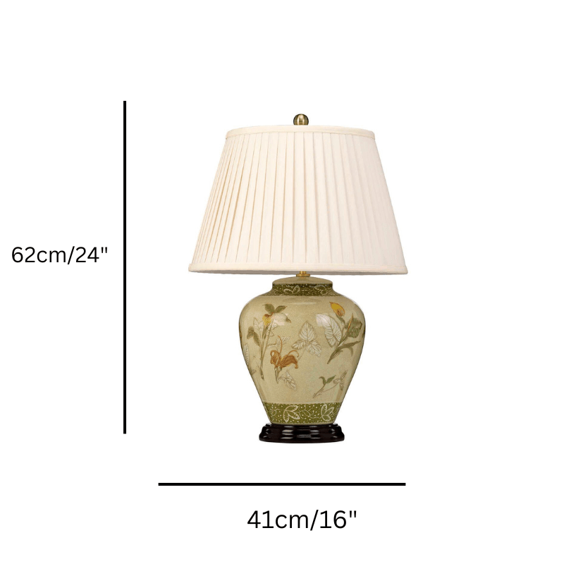 arum ceramic table lamp size guide