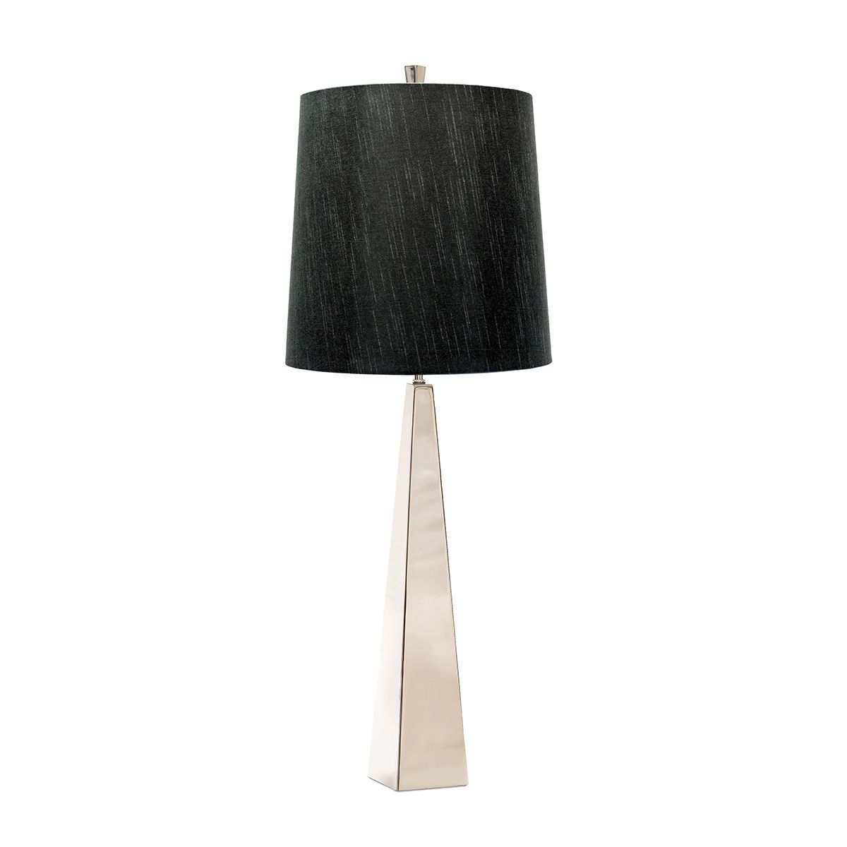 Ascent 1 Light Polished Nickel Modern Table Lamp ASCENT-TL-PN-BK by Elstead Lighting