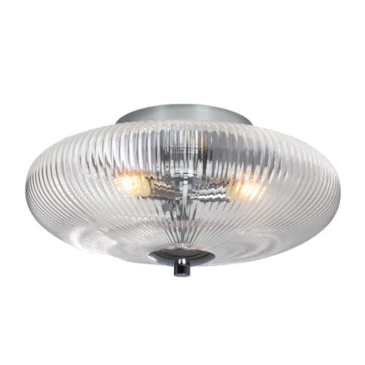 Ashwell Chrome Hallway Flush Ceiling Light