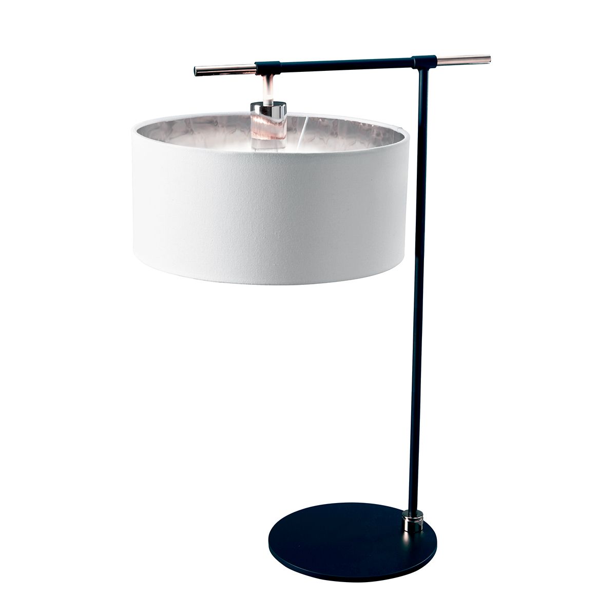 Balance 1 Light Black & Nickel Table Lamp BALANCE-TL-BKPN by Elstead Lighting