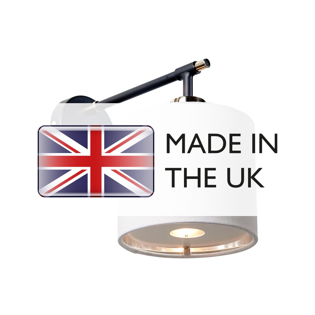 Balance 1 Light Black Wall Light