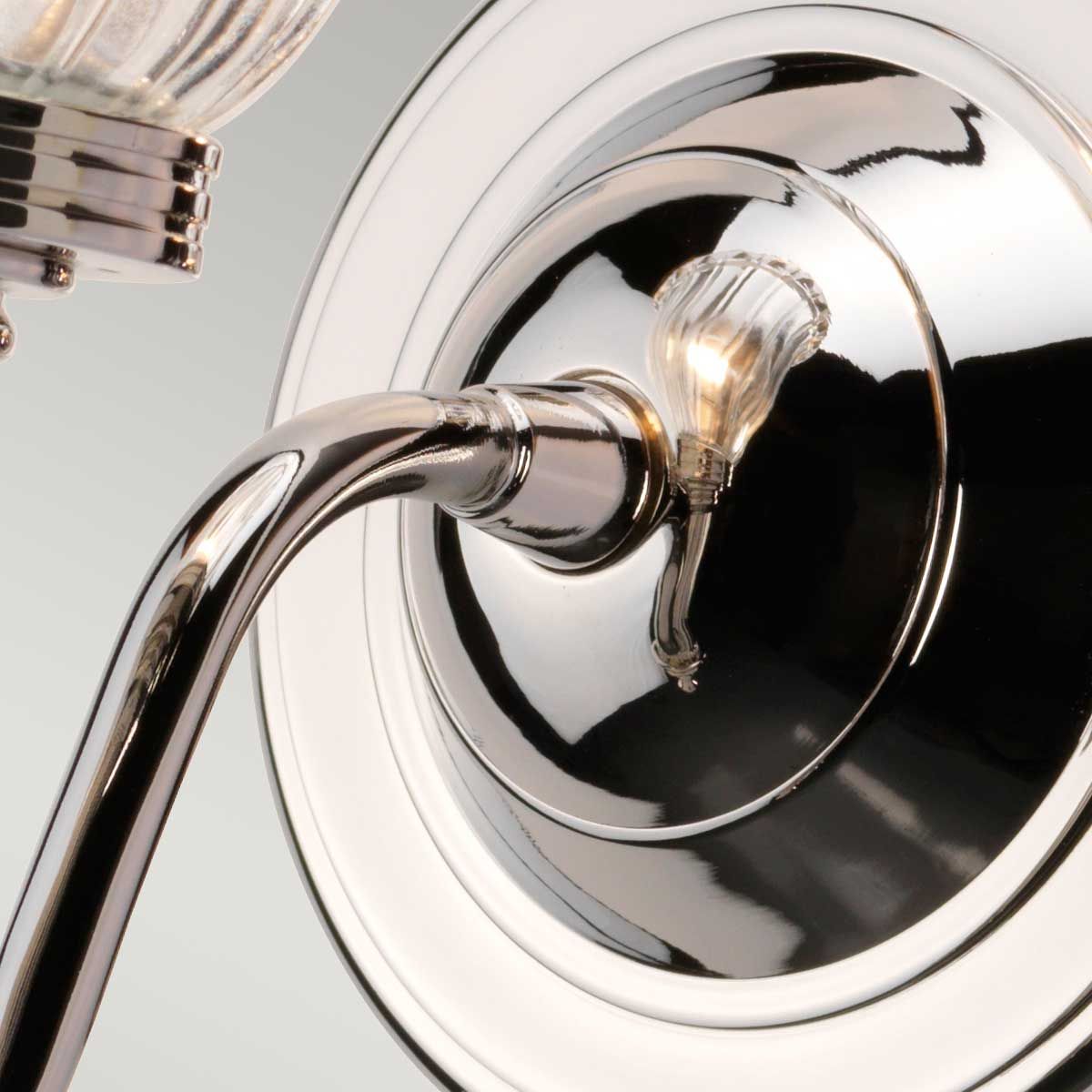 Carroll Polished Chrome Bathroom Wall Light-warehouse-clearance-140826