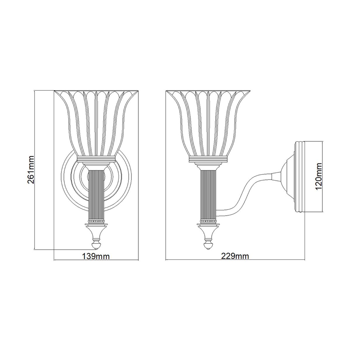 Carroll Polished Chrome Bathroom Wall Light-warehouse-clearance-140826