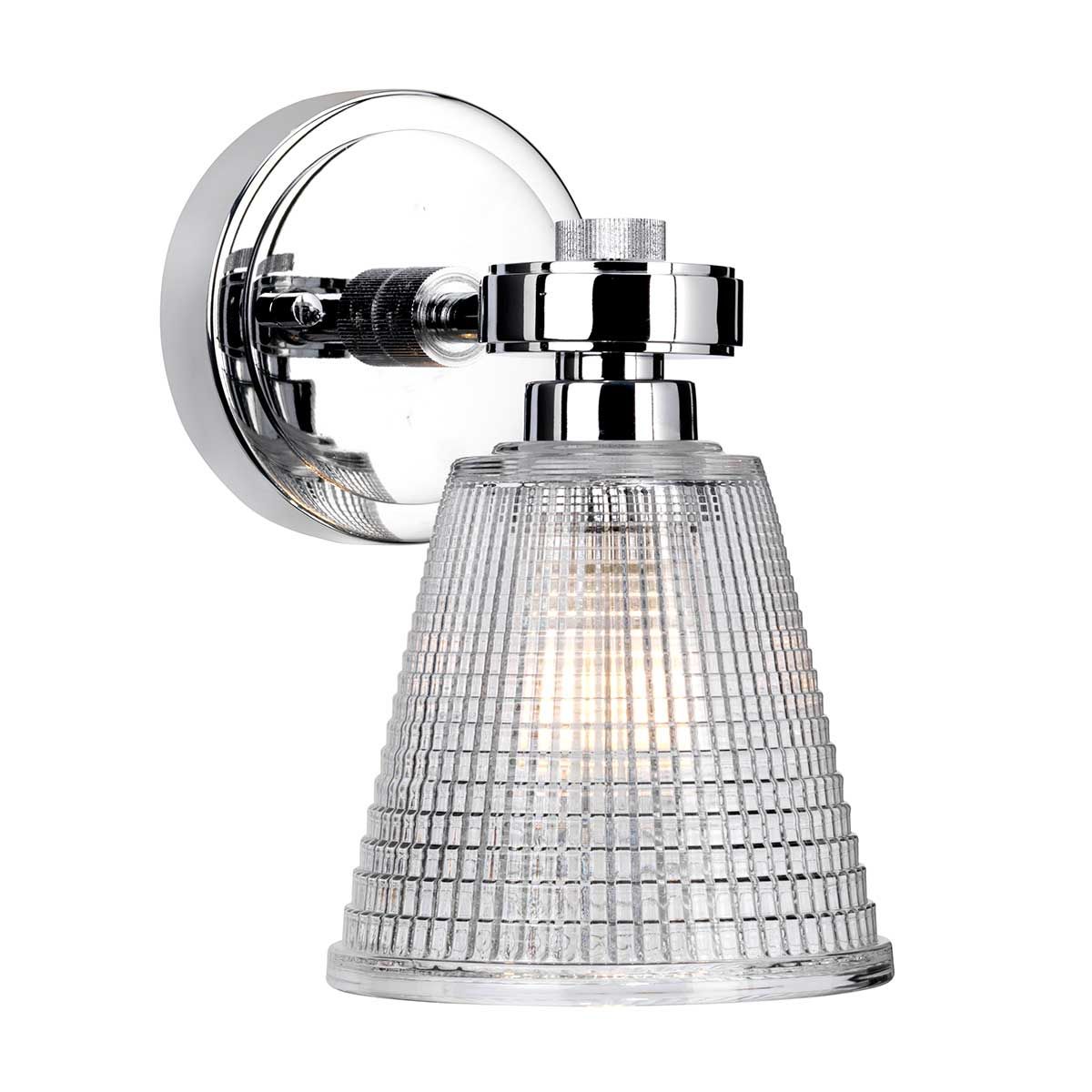 Gunnislake Polished Chrome Bathroom Wall Light-warehouse-clearance-140826