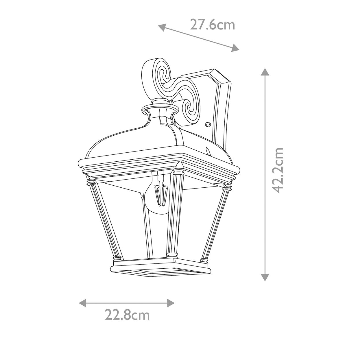 Elstead Bayview 1 Light Large Outdoor Wall Light