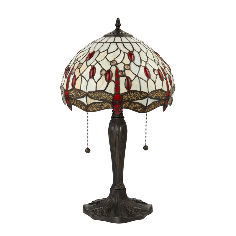 Interiors 1900 Beige Dragonfly Intermediate Tiffany Lamp