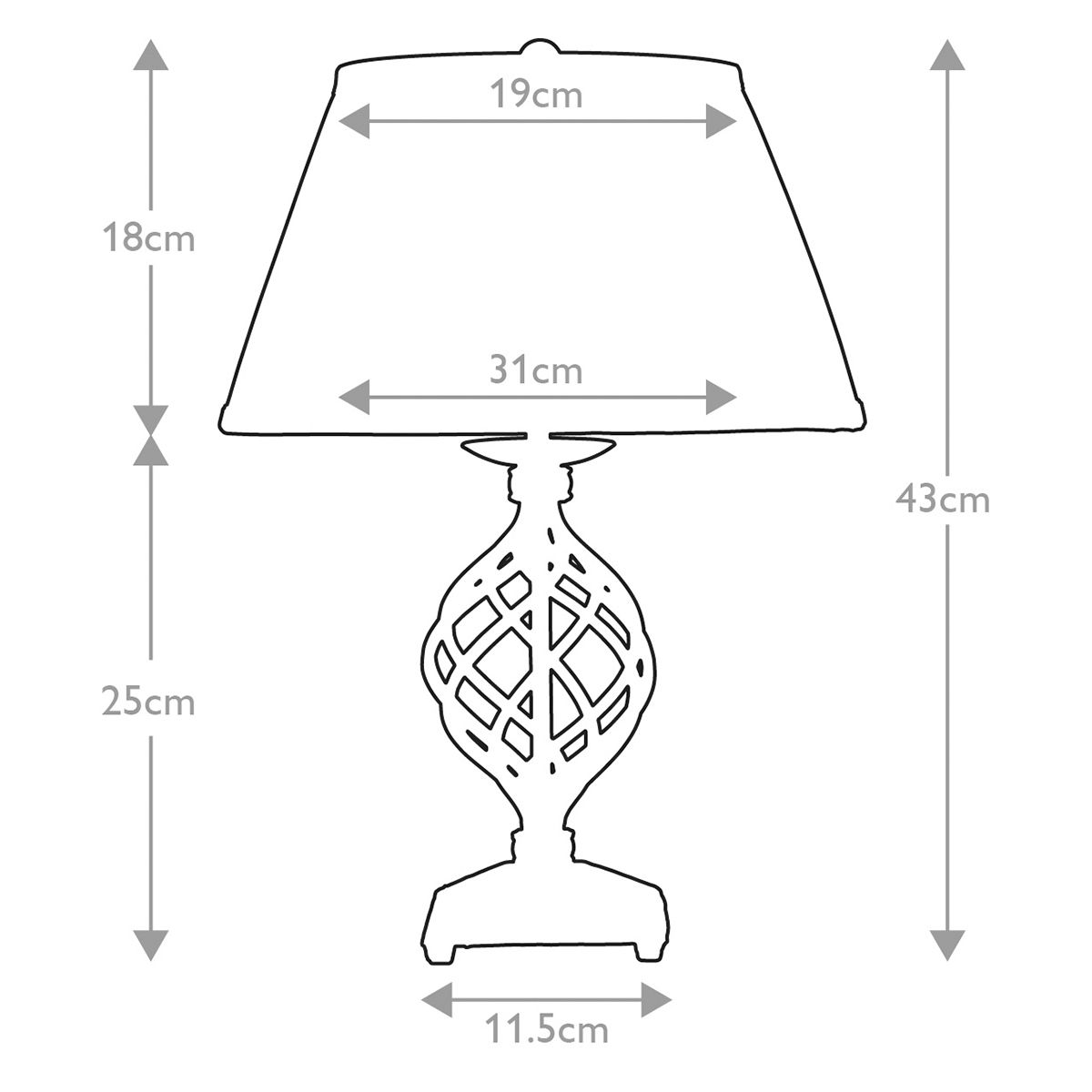 Elstead Lighting Belfry Table Lamp Base
