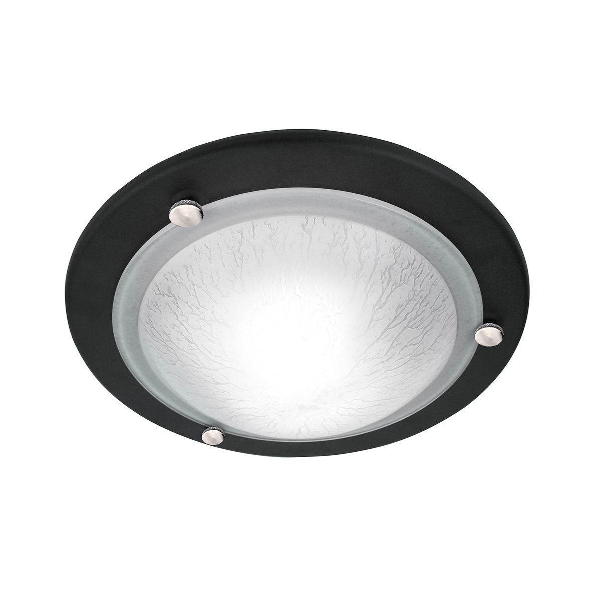 Berwick Black Flush Ceiling Light