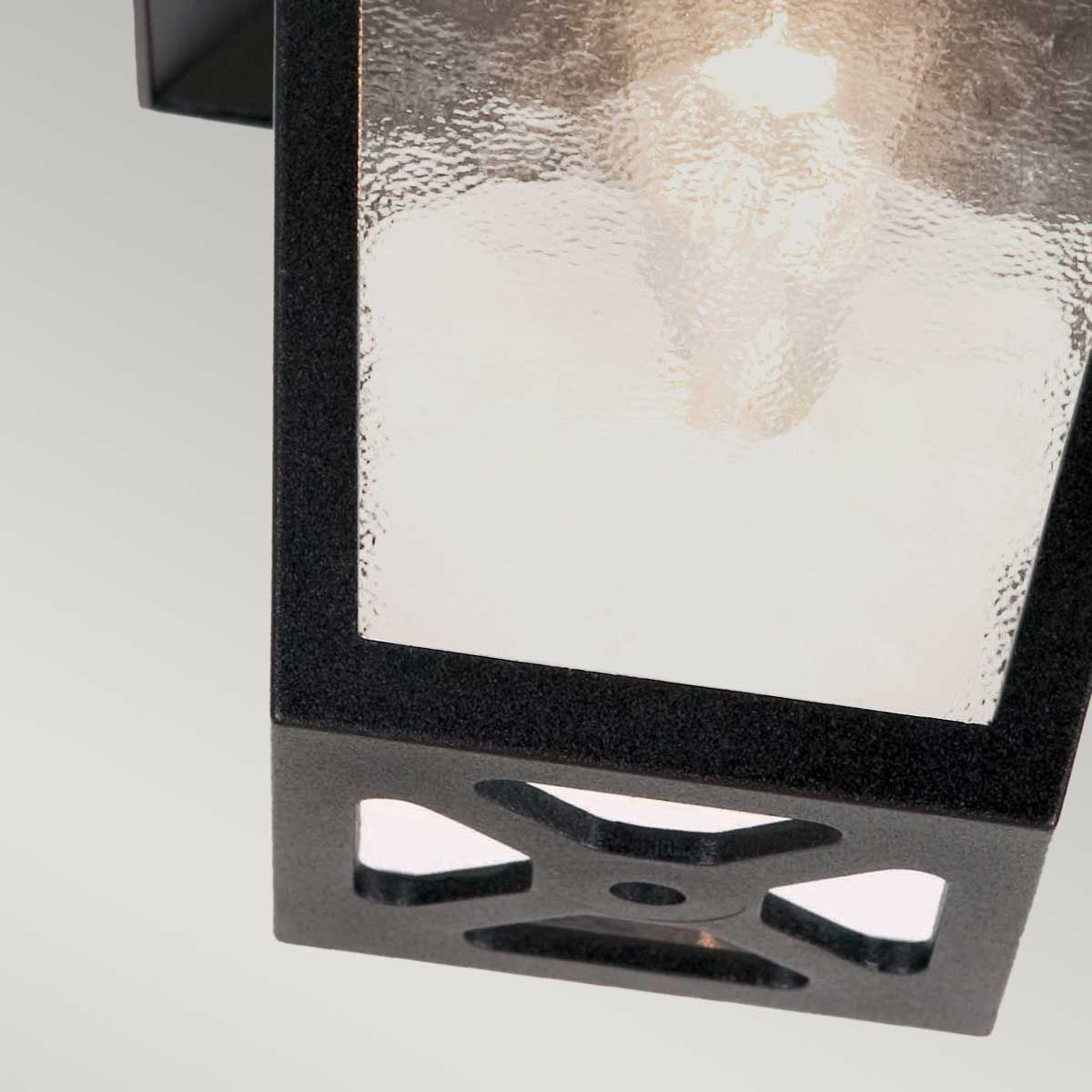 York 1 Light Black Flush Porch Lantern-OPEN-BOX-50-270826