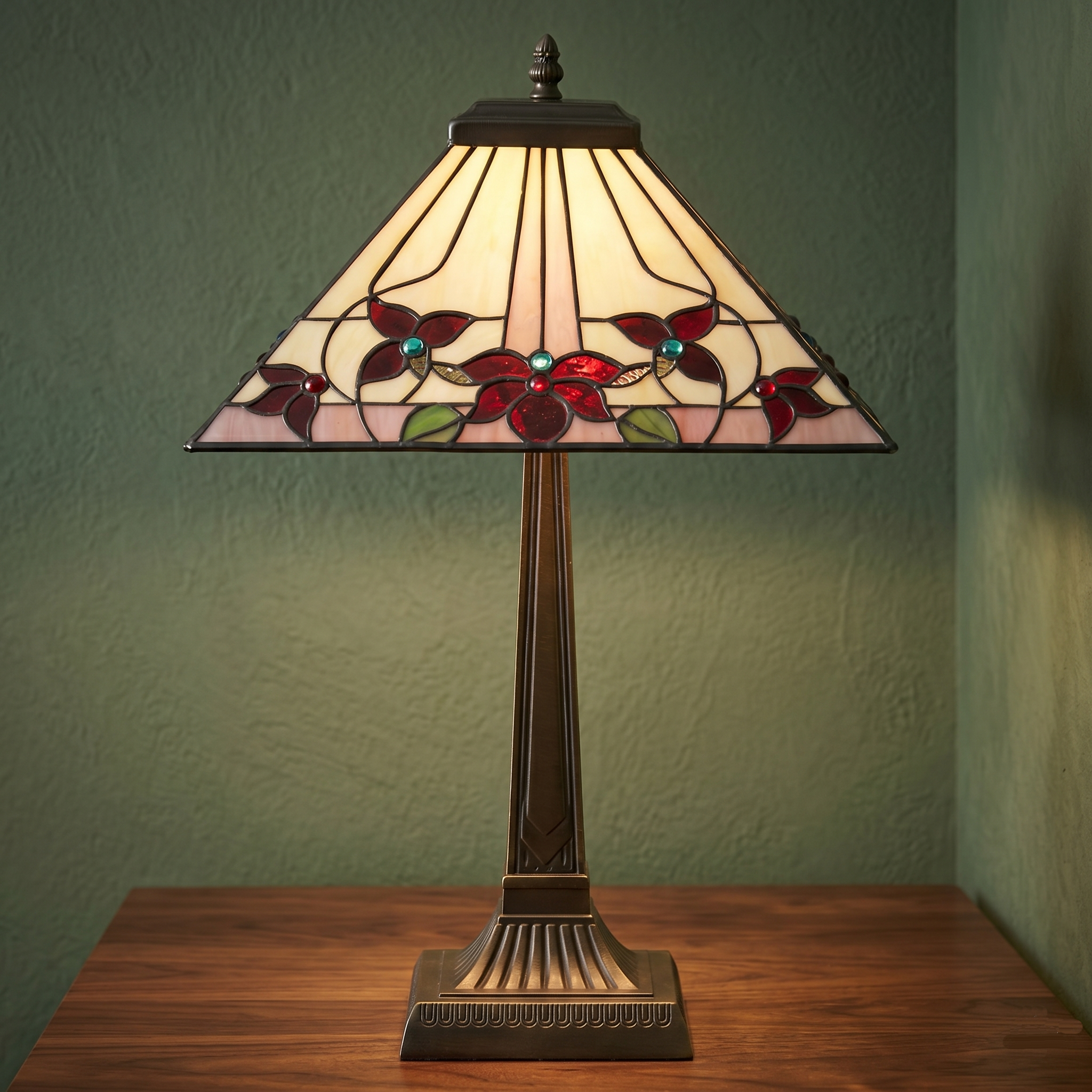 Oaks Lighting Camillo Tiffany 14" Table Lamp
