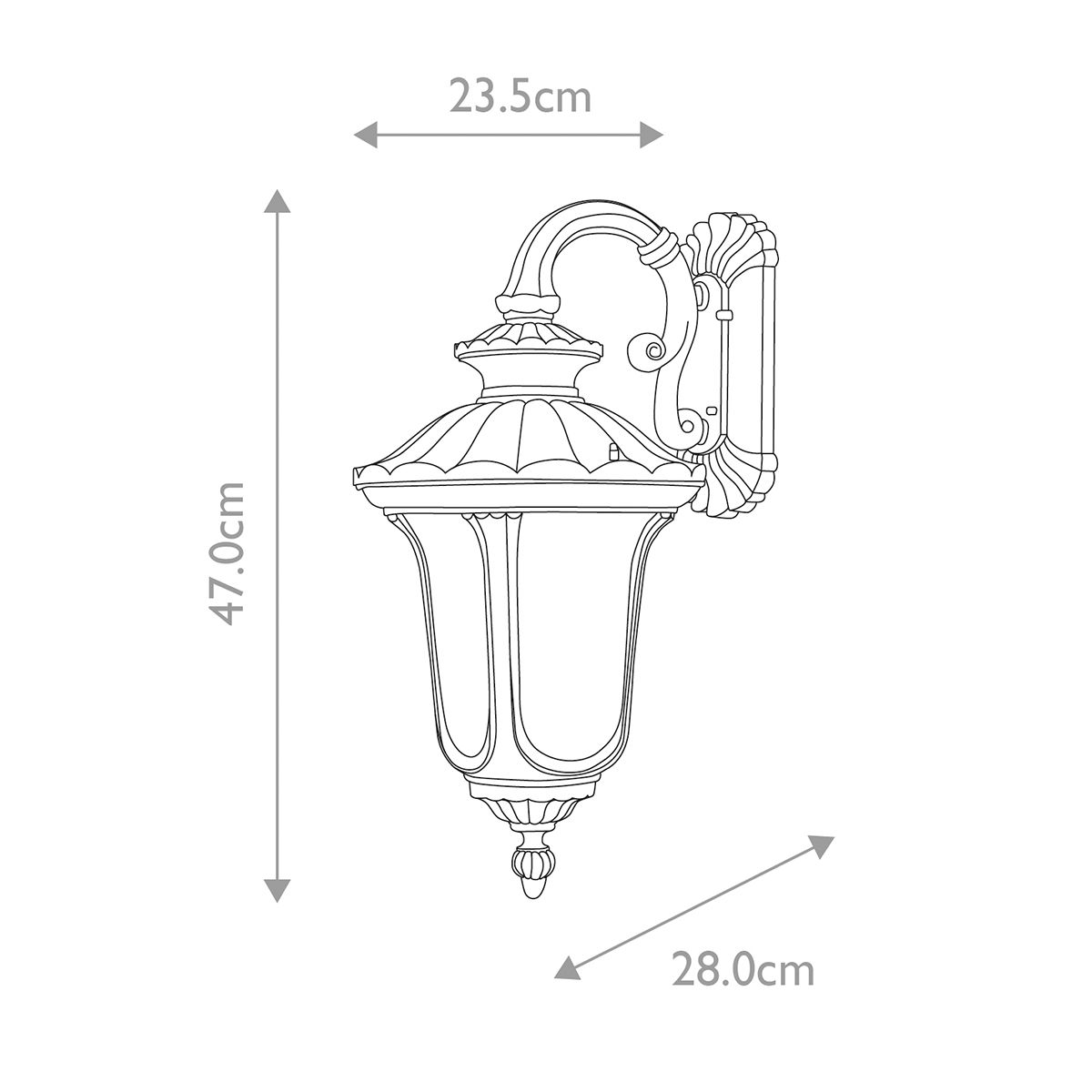 Elstead Chicago 1 Light Small Outdoor Wall Light