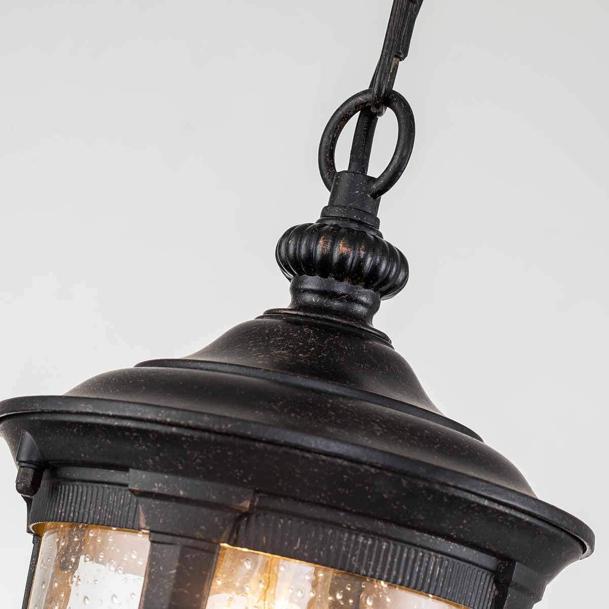 Elstead Cleveland 1 Light Bronze Outdoor Small Chain Lantern