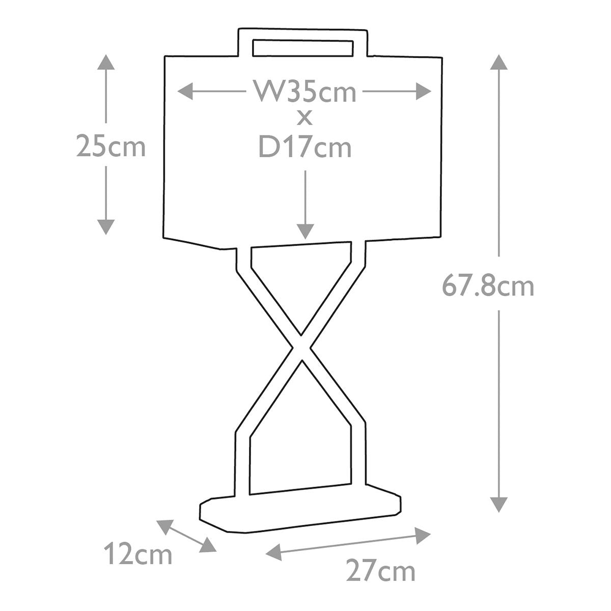 Elstead Lighting Cross Table Lamp - Polished Gold