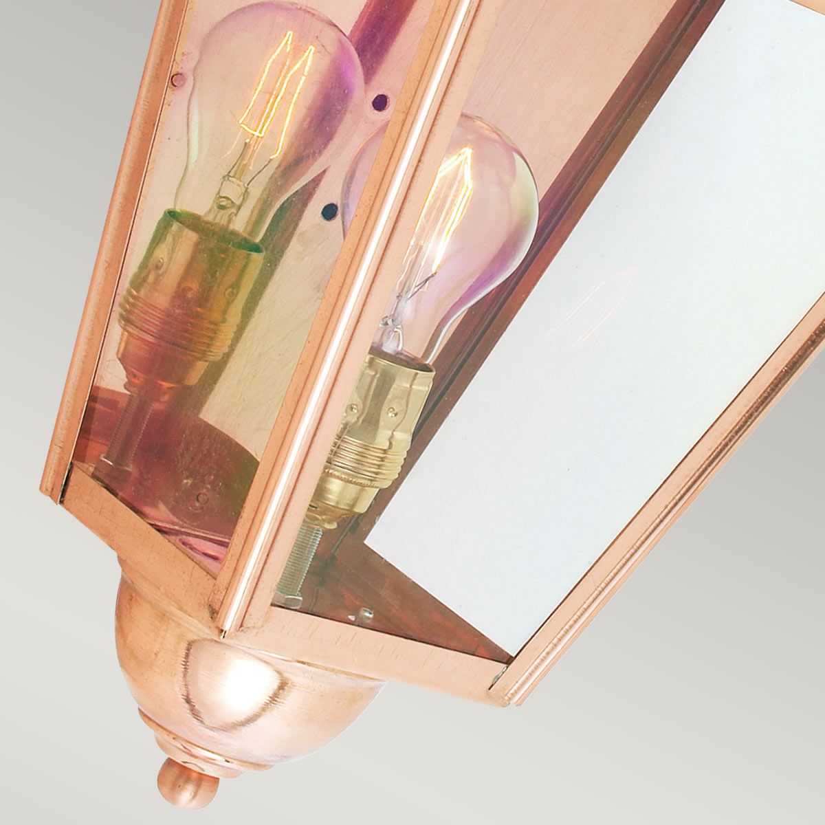 Elstead Chelsea Copper Large Outdoor Half Wall Light — product detail