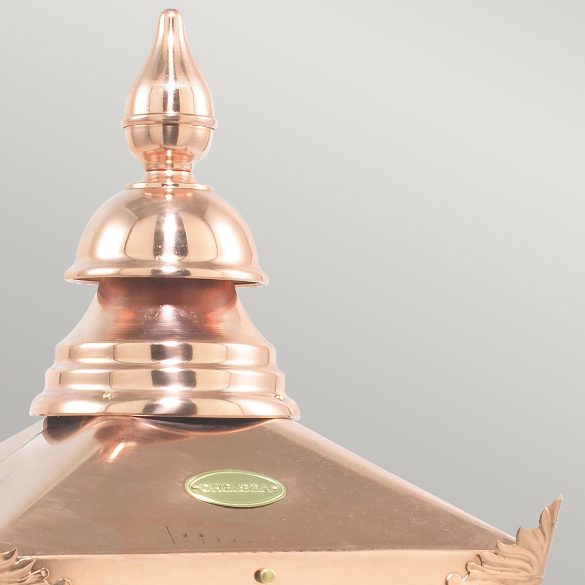 Elstead Chelsea Large Copper Outdoor Pedestal Lantern