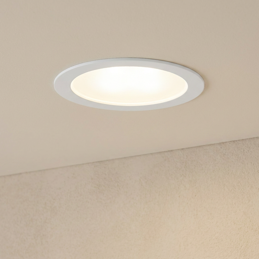 Eglo Fueva 5 LED Round White Recessed Light - 16.6cm by Eglo Lighting — suits kitchens, living rooms & bedrooms