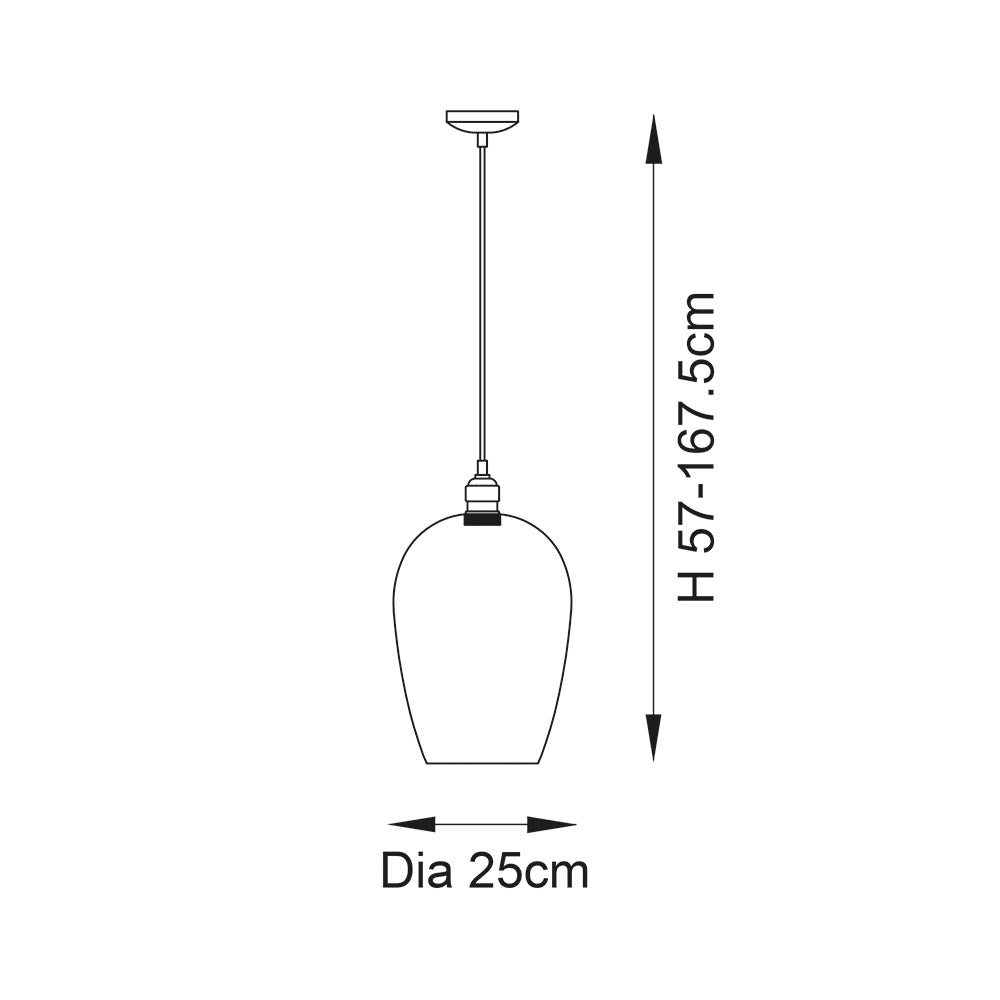 Island Large Nickel & Glass Shade Art Deco Pendant Light-OPEN-BOX-50-160426