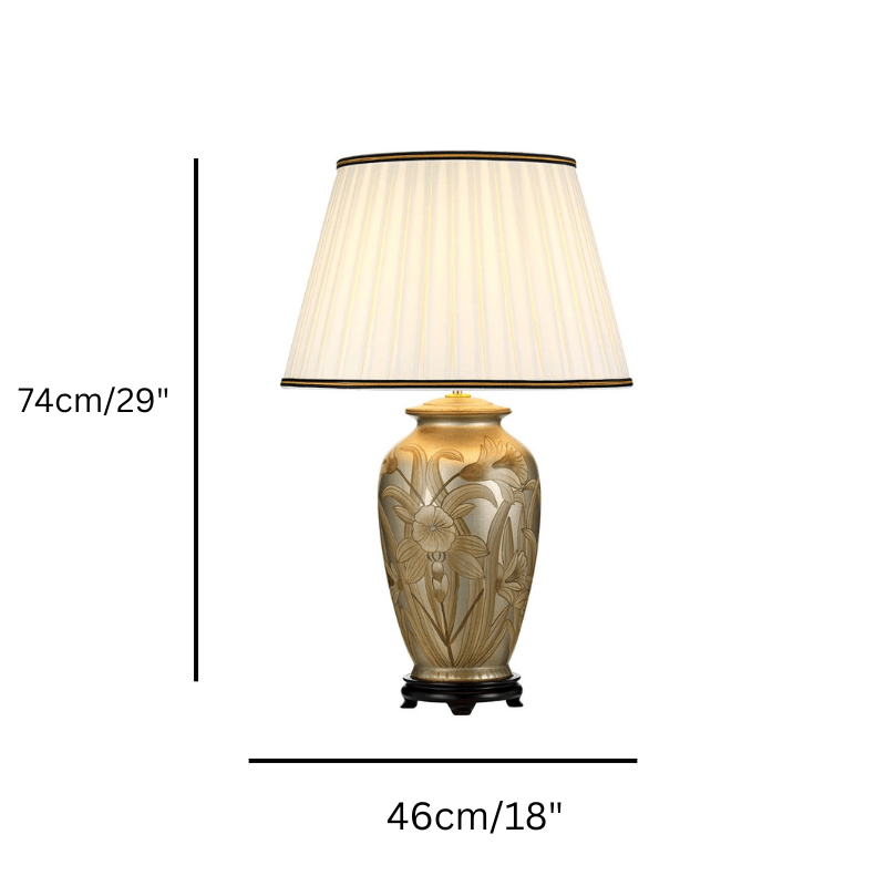 dian ceramic table lamp size guide