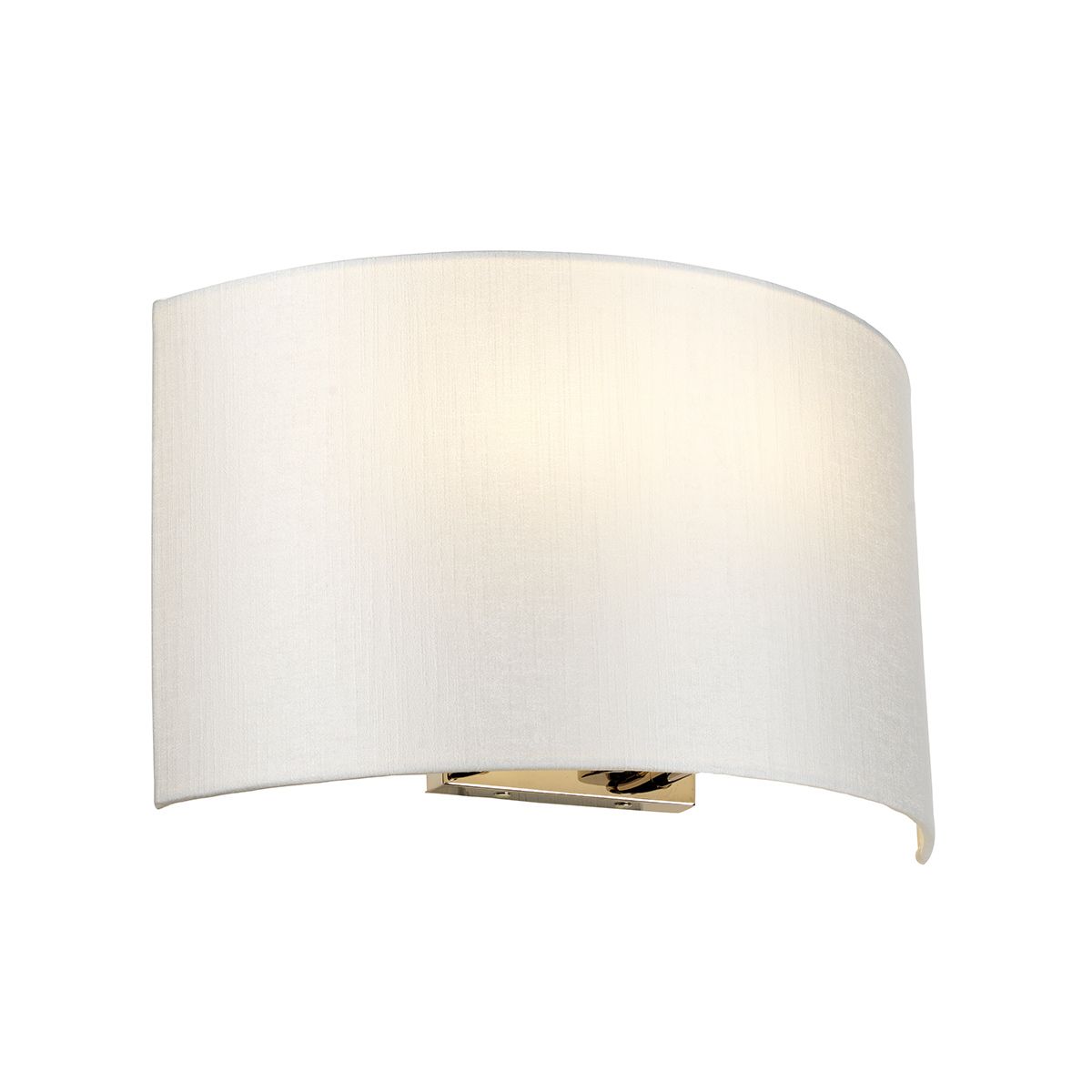 Cooper Large Curved Wall Light with Polished Chrome Back Plate DL-COOPER-L-IV-PC by Designer's Lightbox